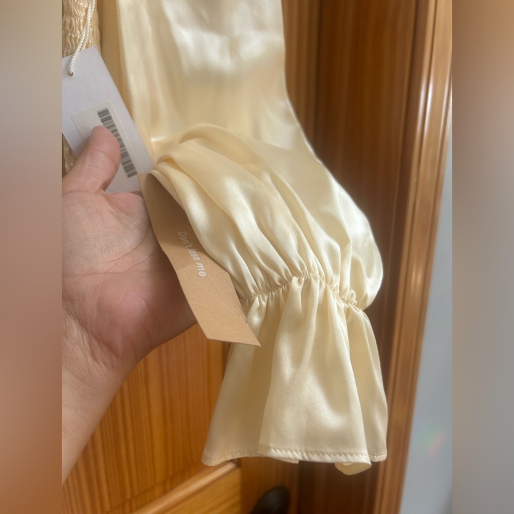 Reformation Cream Square Neck Blouse - Picture 7 of 8